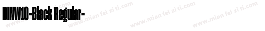 DINW10-Black Regular字体转换